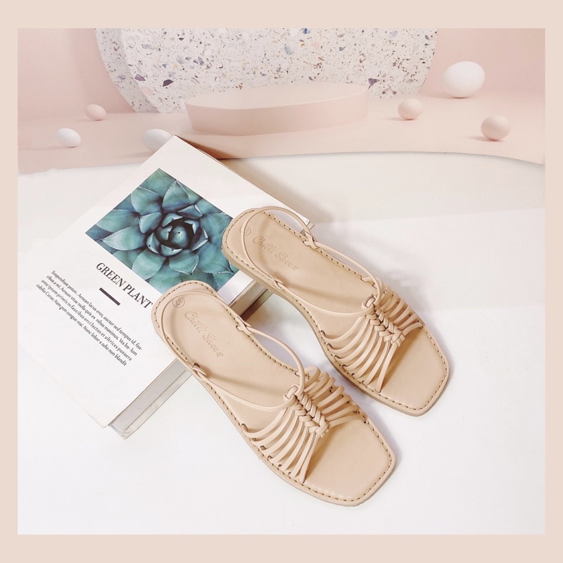 GIÀY SANDAL NỮ ĐẾ THẤP C-ĐUỐI CÓ SIZE LỚN 35-42