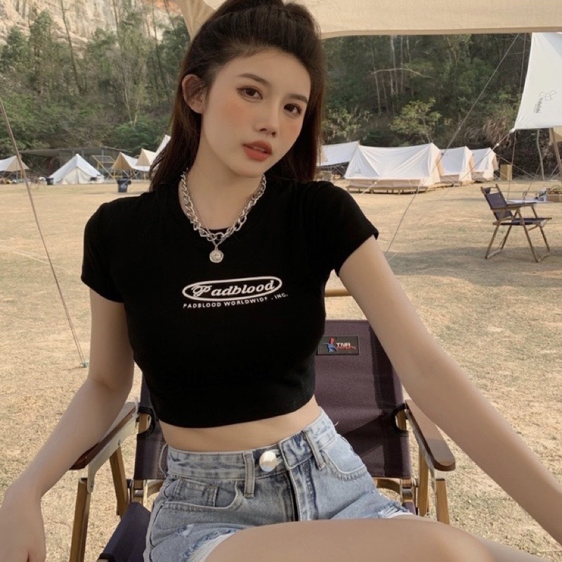 Áo Badblood Croptop form body thời trang