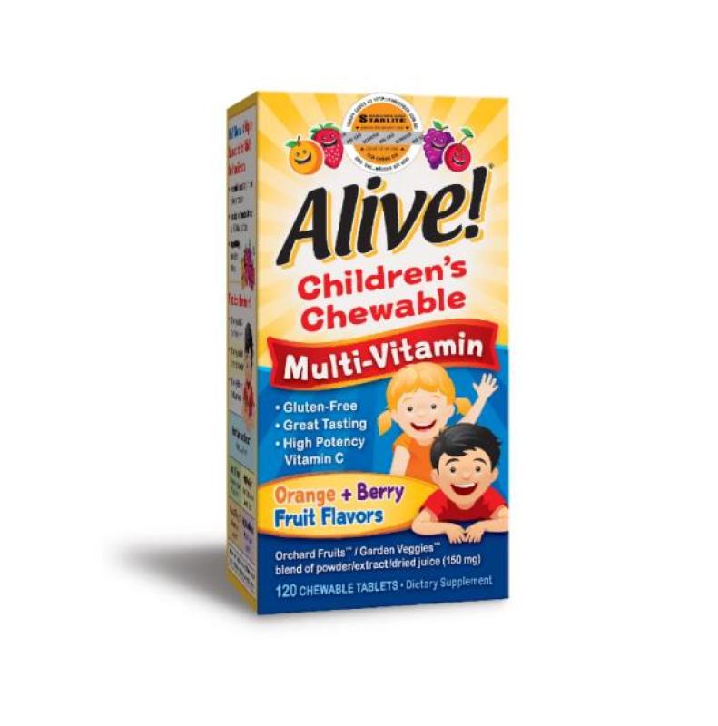 Vitamin Tổng Hợp Trẻ Em Alive Childrens Chewable Multi-Vitamin 120 Viên nhập khẩu