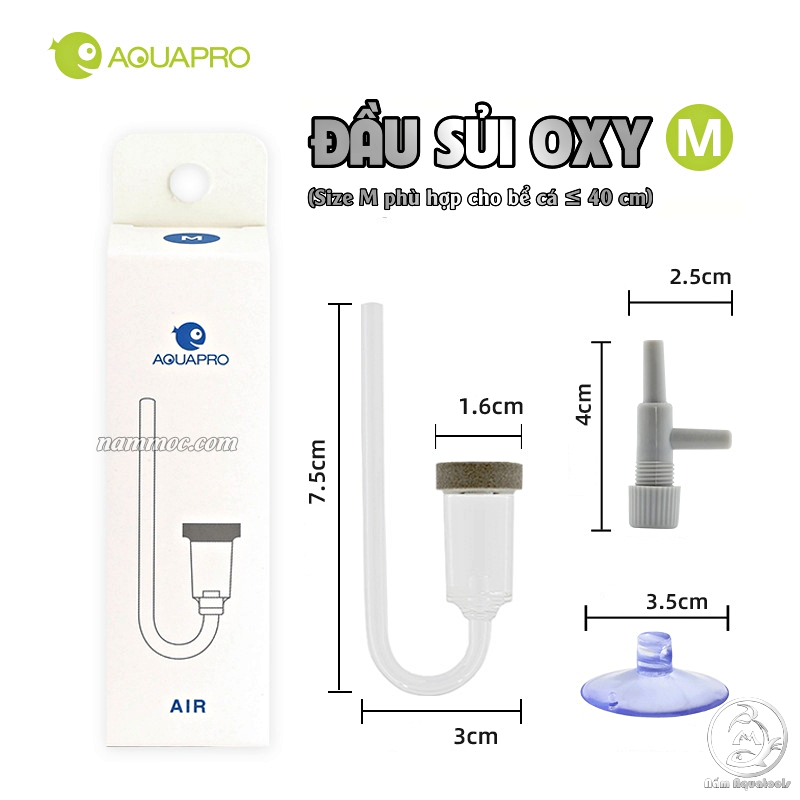 Cốc sủi / đầu sủi oxy aquapro air diffuser | đầu sủi oxy siêu mịn cho hồ cá thuỷ sinh