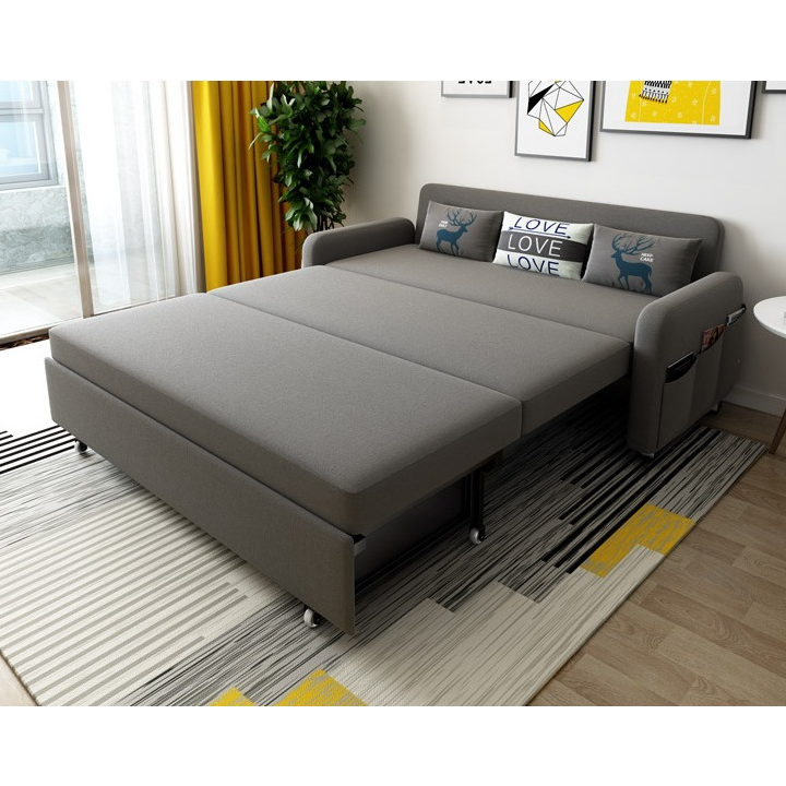 [Giảm Sôc] Giường sofa gấp gọn đa năng, Ghế sofa thông minh ( Kích thươc 1M9X1M9, màu XÁM)