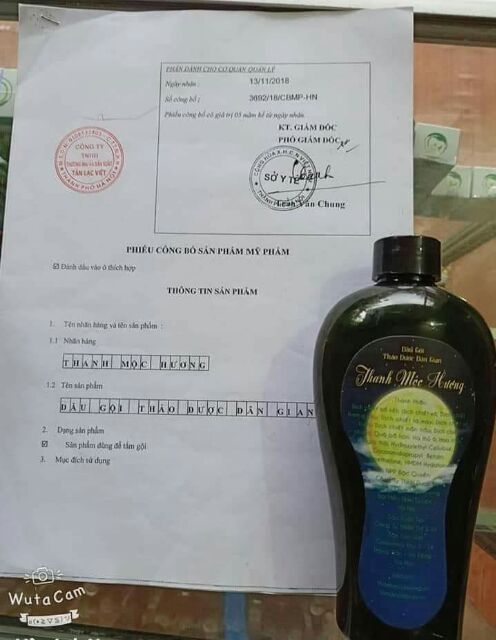 Dầu gội Thanh Mộc Hương mẫu mới 100%