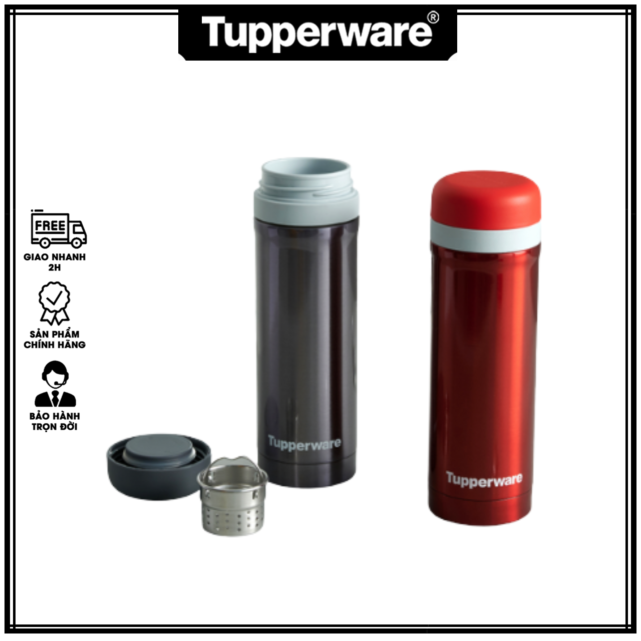 Bình giữ nhiệt có ngăn lọc Thermal 380ml - Tupperware