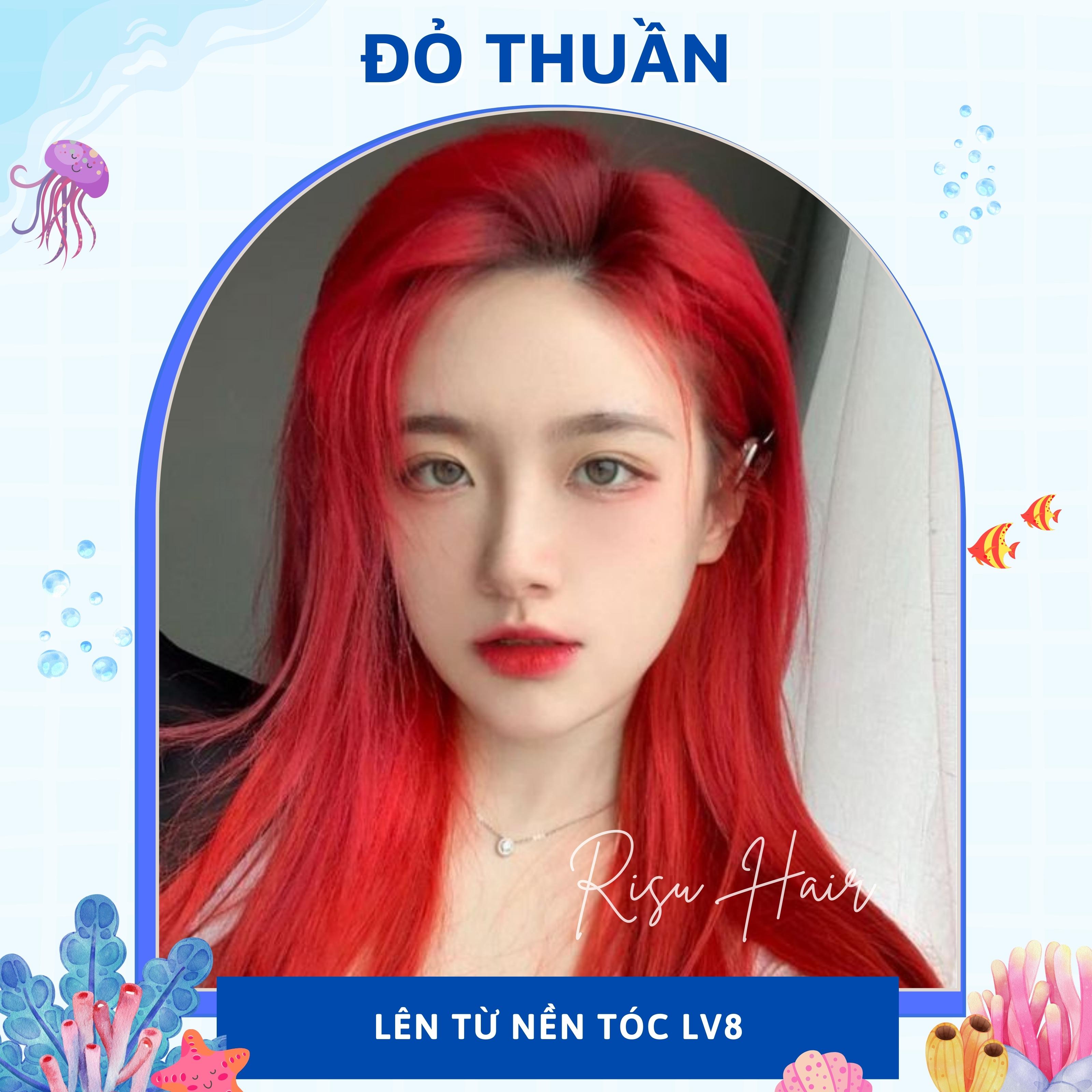 Thuốc Nhuộm Tóc Màu Đỏ Thuần - Risu Hair.