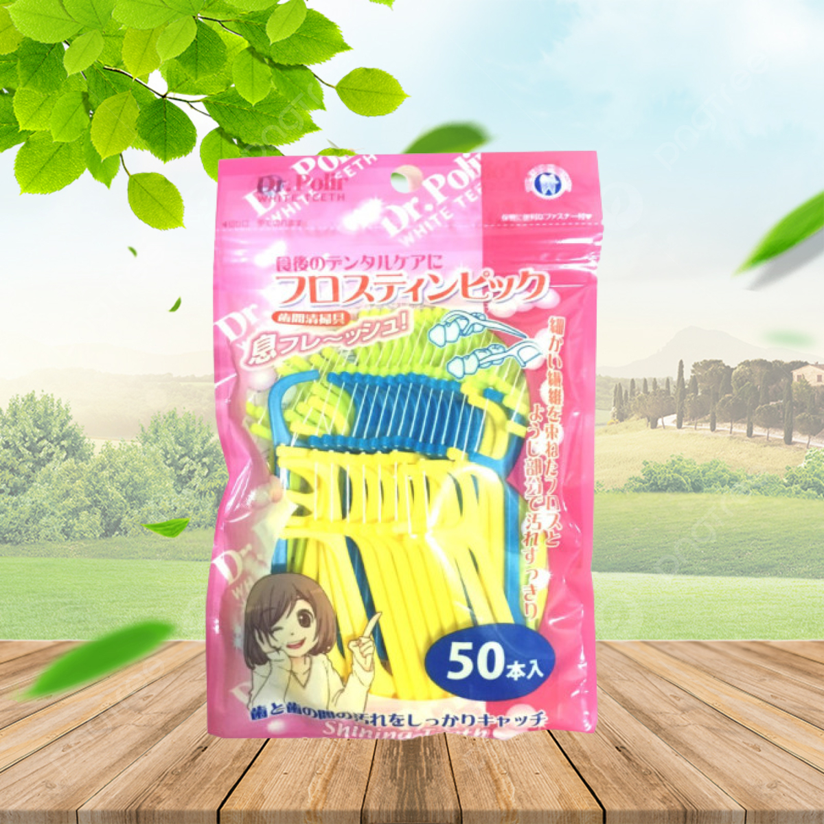 Tăm Chỉ Kẽ Răng Trẻ Em Okamura Bịch 50 Cây – Êm Dịu, Không Đau Nướu, Hàng Chính Hãng Nhật