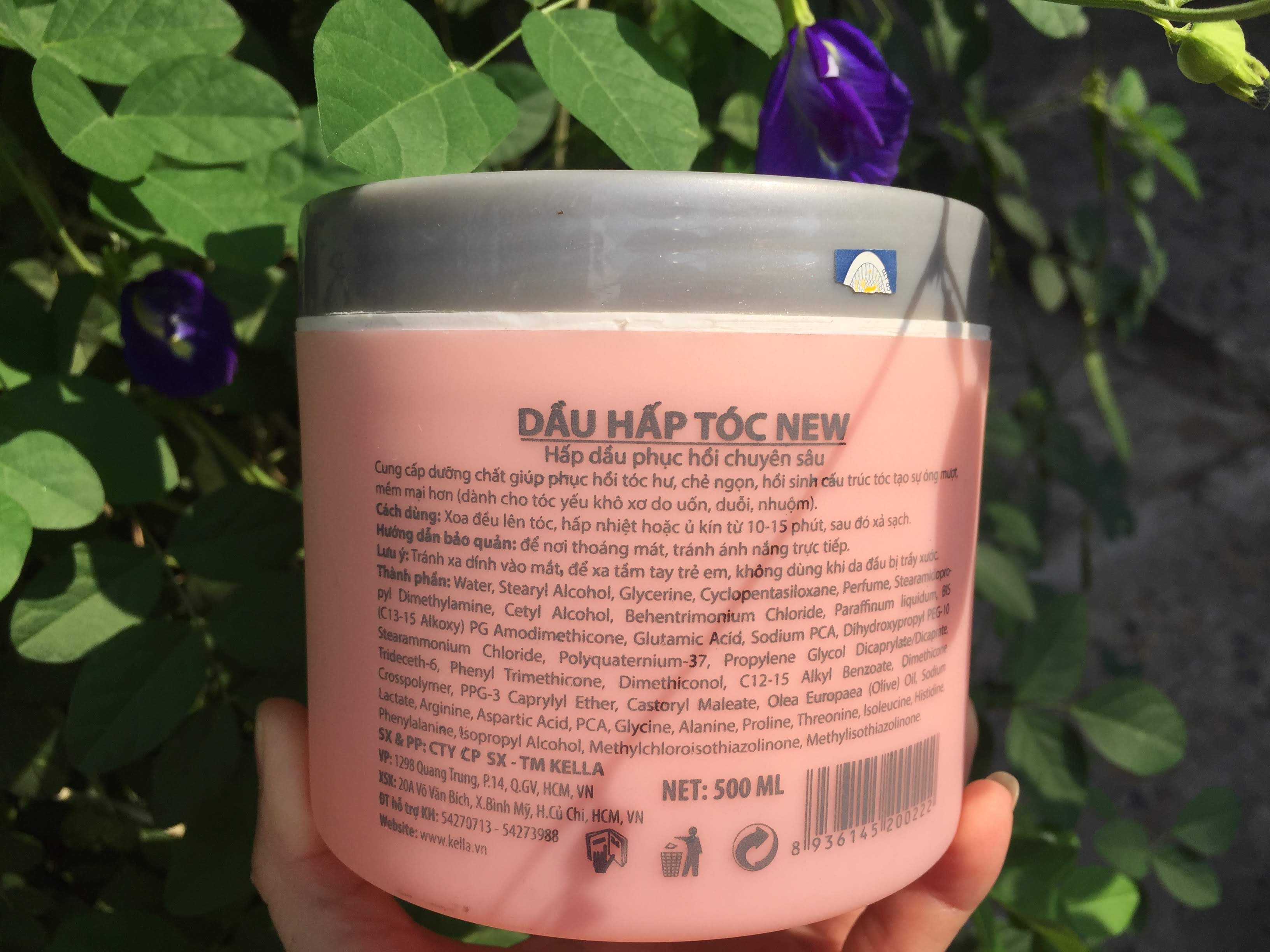Hấp dầu chăm sóc tóc Kella hồng 500 ml tặng nón trùm tóc