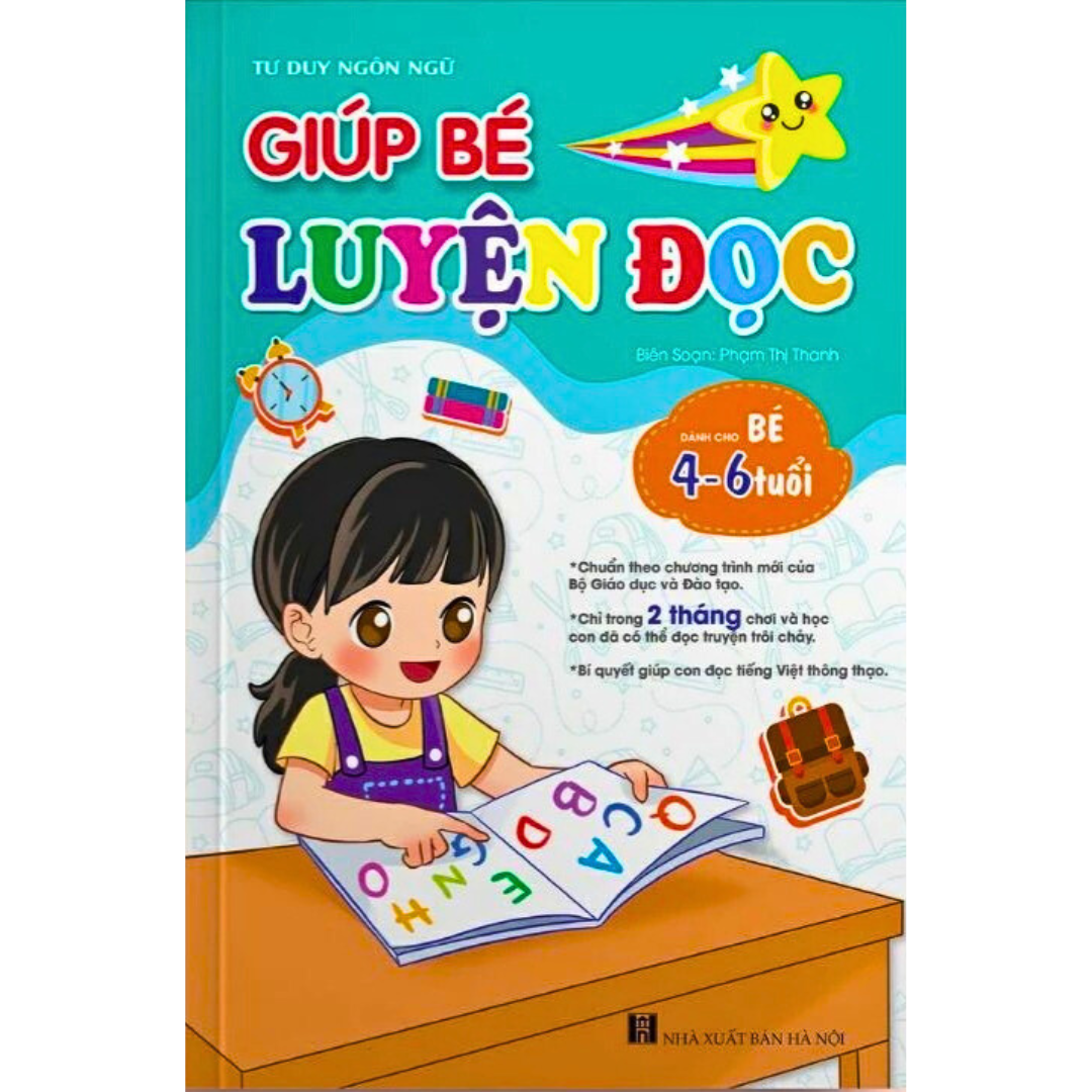 Sách - Giúp bé luyện đọc - Tư duy ngôn ngữ ( Dành cho bé 4-6 tuổi )