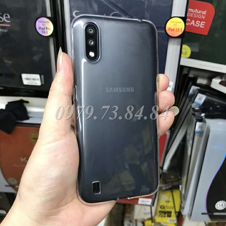Ốp lưng Samsung Galaxy A01 silicon dẻo trong suốt siêu mỏng
