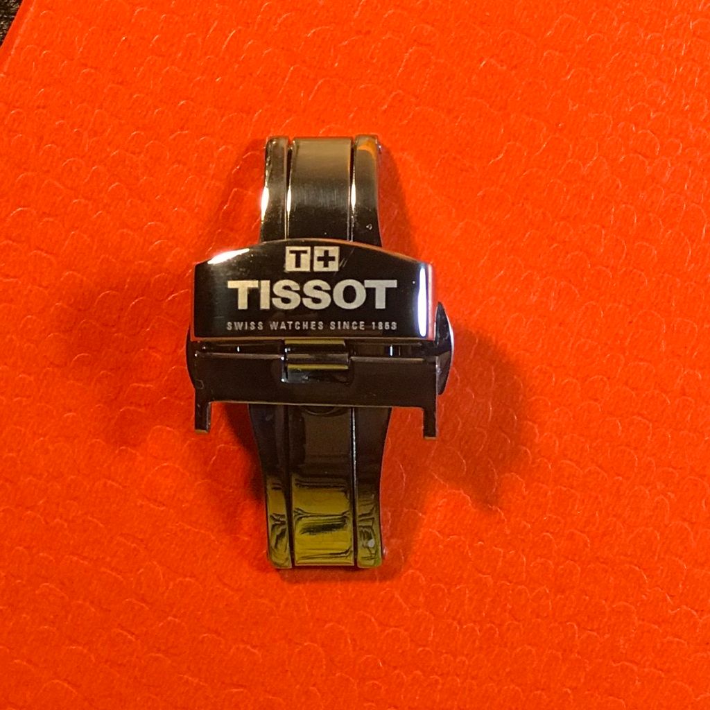 Khóa bướm đồng hồ khắc logo Tissot