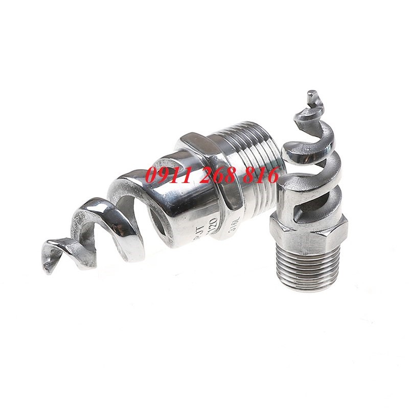 Đầu phun xòe dạng xoắn ốc phi 34mm