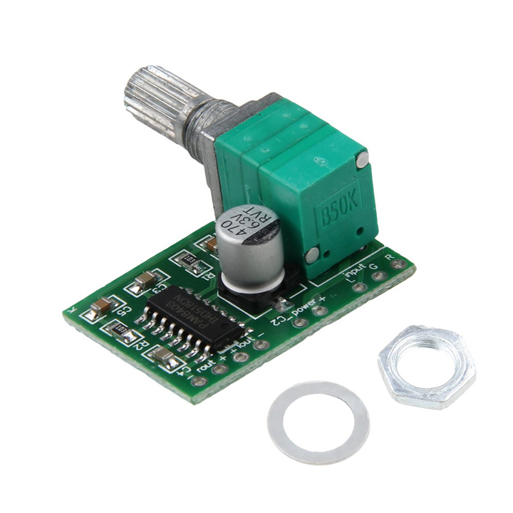 Module Khuếch Đại Âm Thanh VR8403 2X3W 5V Có Chiết Áp