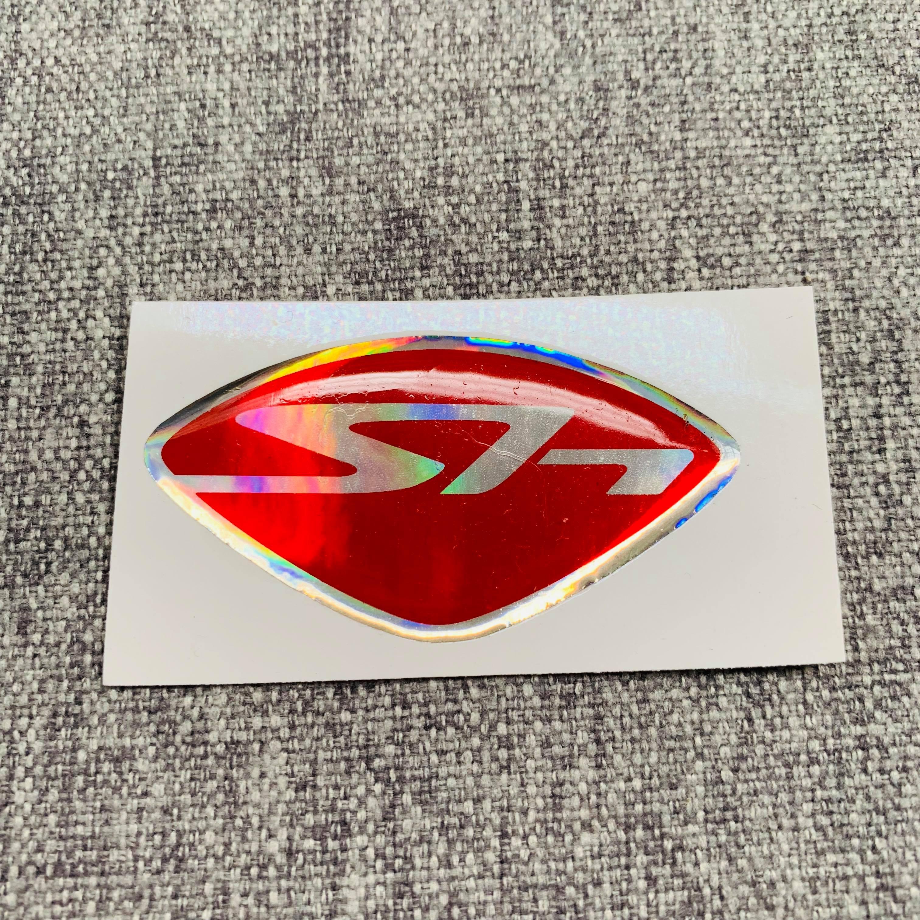 TEM LOGO CHỮ SH TRANG TRÍ XE (MÀU ĐỎ)