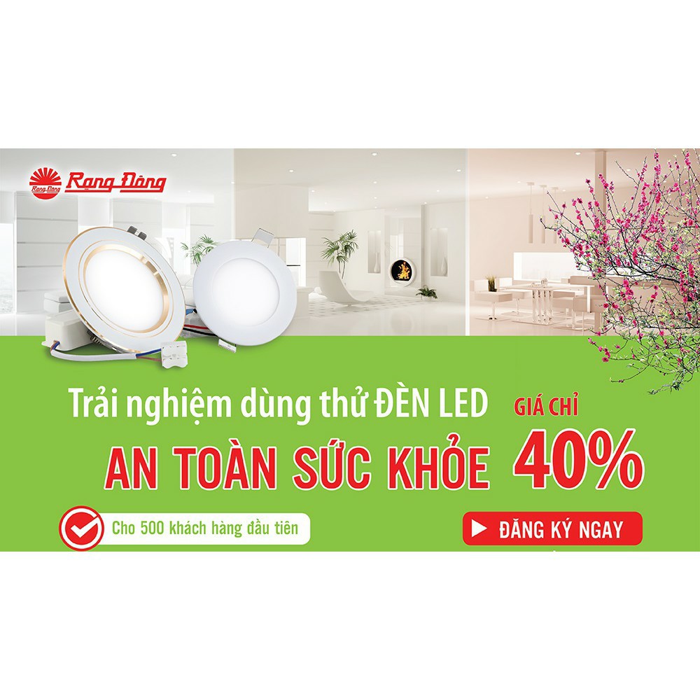 Đèn Led Âm Trần Đổi 3 Màu 3W Rạng Đông, Khoét Lỗ 60, Vỏ Nhôm Đúc -