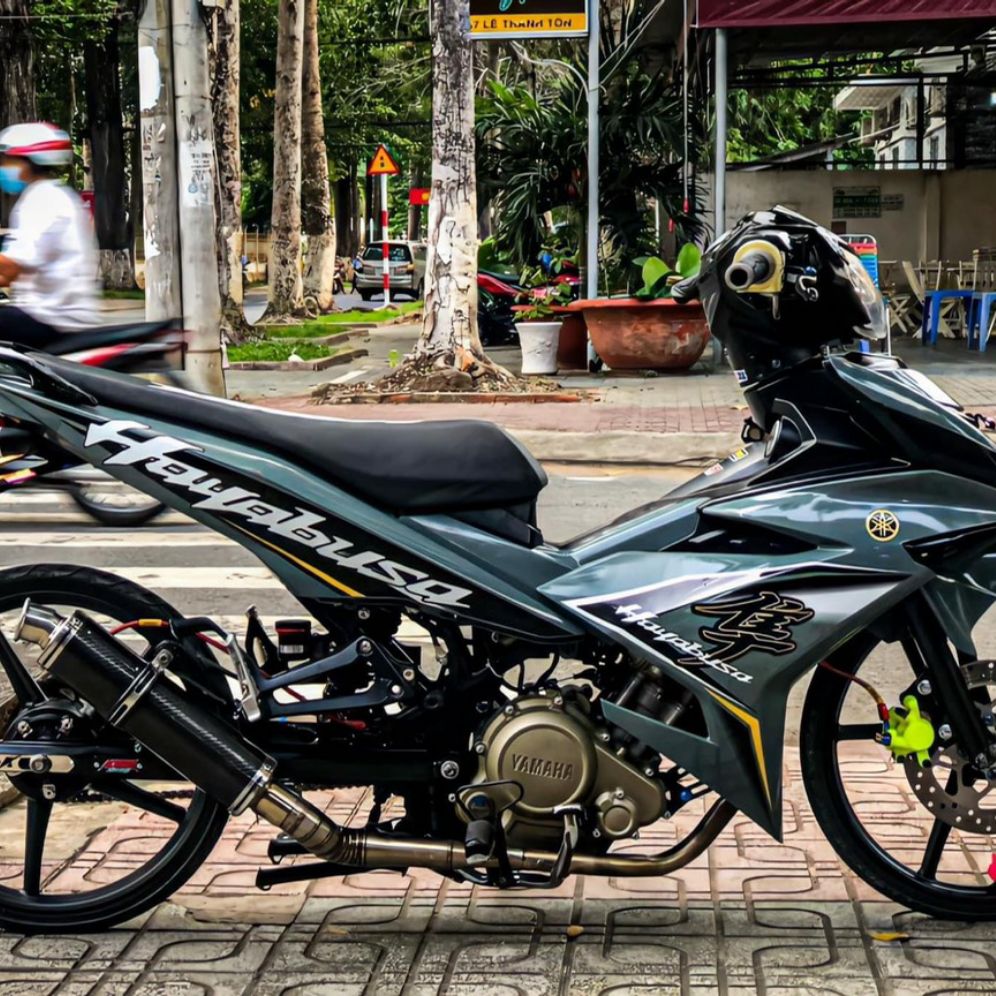 [HCM]Tem xe exciter 150 mẫu tem rồi cao cấp dán xe xám  xanh xi măng