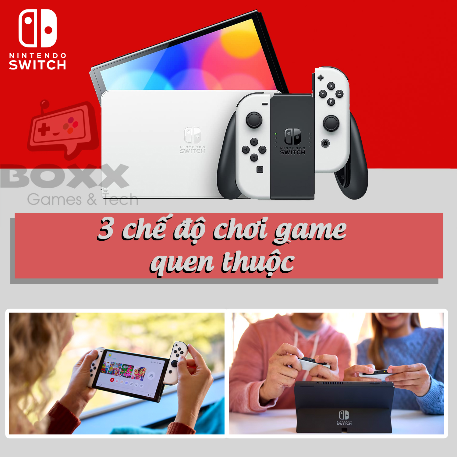 Máy chơi game Nintendo Switch OLED Kèm quà tặng