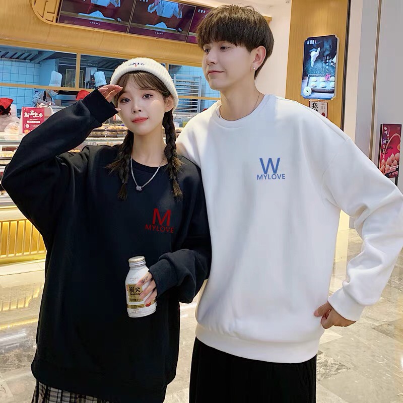 FREESHIP ÁO ĐÔI DÀI TAY CUTE ( 2 chiếc nam nữ )