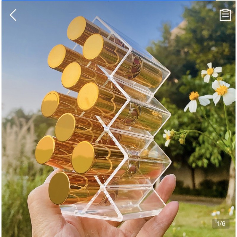 Khay Đựng Son 10 Ô Hình Tháp