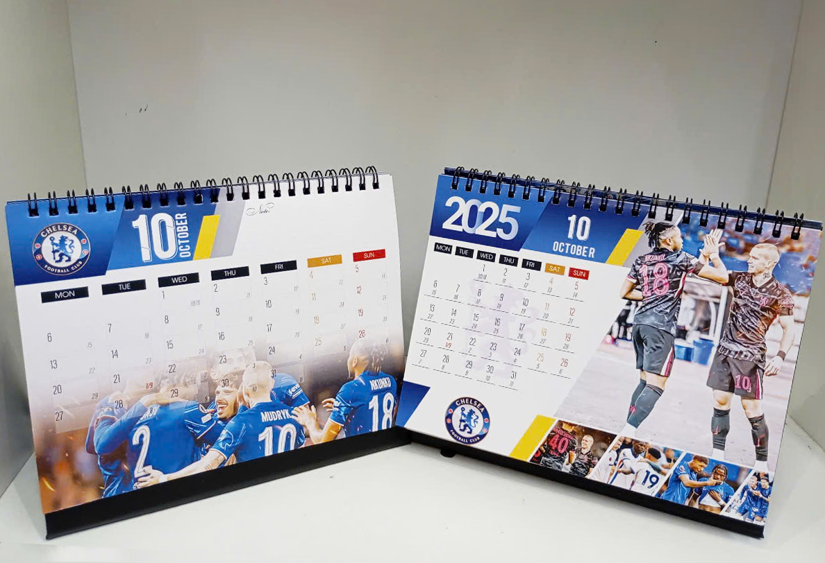 Lịch để bàn Chelsea 2026