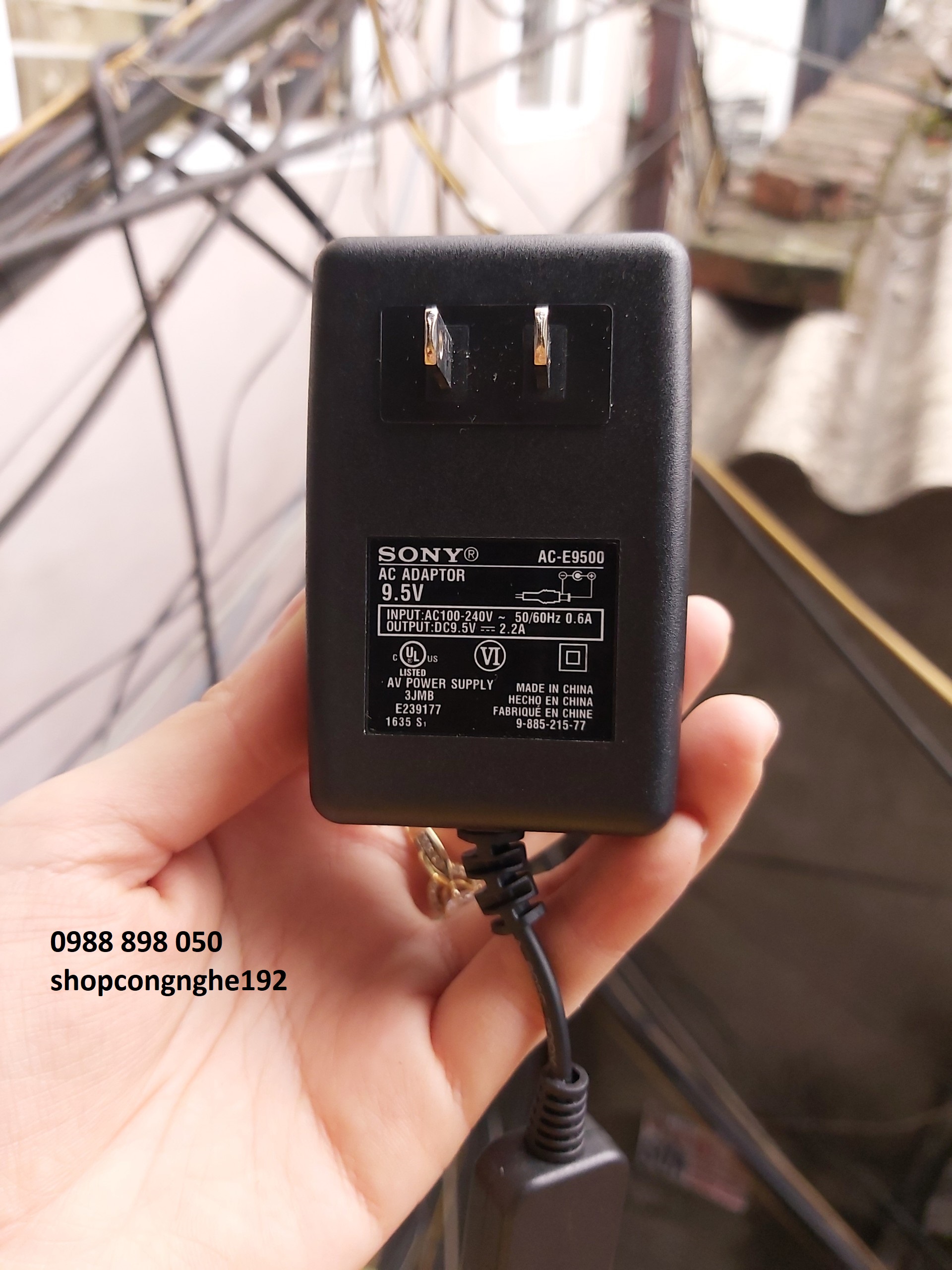 bộ nguồn sony 9.5v 2.2a