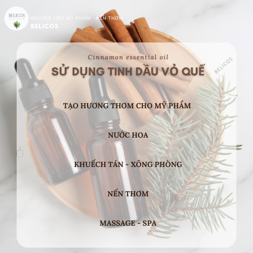 [HCM]Tinh dầu Vỏ Quế Ấn Độ nguyên chất