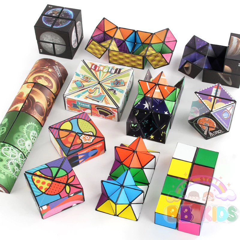 Combo 6 Khối Rubik 3D Magic Độc Đáo, Biến Thể Siêu Độc Lạ, Đồ Chơi Giáo Dục Cho Bé Thỏa Sức Sáng Tạo, Giúp Bé Rời Xa Điện Thoại Và Phát Triển Trí Não