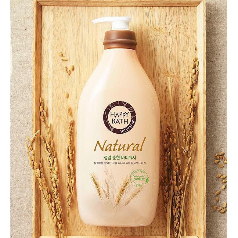[HCM]Sữa Tắm Cao Cấp Happy Bath 900ml Hàn Quốc lúa mạch 900G