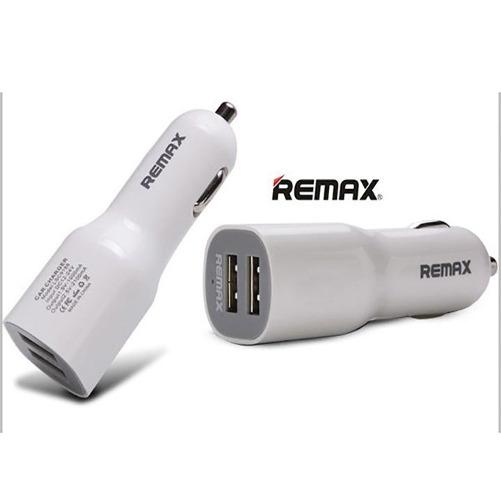 Cóc sạc xe hơi remax 2 cổng usb .