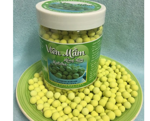 Viên mầm đậu nành hồng sâm matcha 500g