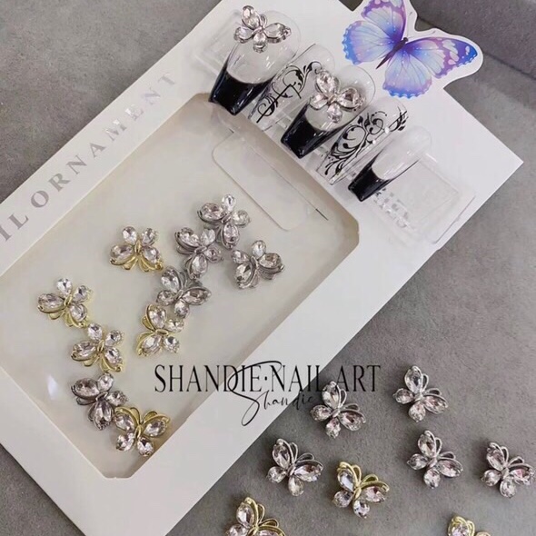 Charm Bướm Đá Sang Chảnh ,Charm Đính Móng - TGN937
