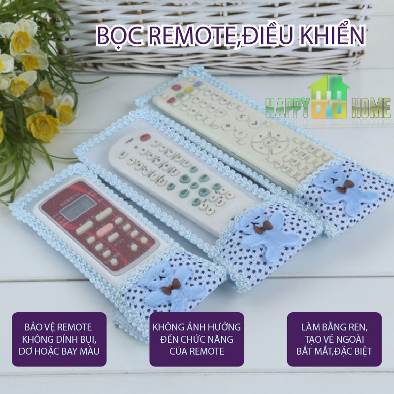 Túi bọc điều khiển tivi, điều hòa... đủ size