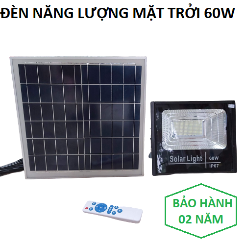 Đèn led năng lượng mặt trời solar light 60w