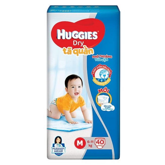 Tã quần Huggies M42, L38, XL34, XXL30