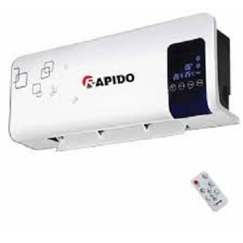 Máy sưởi gốm Rapido cao cấp, Quạt sưởi gốm công nghệ Đức chính hãng - Có điều khiển từ xa, màn hình hiển thị nhiệt độ, không gây khô da