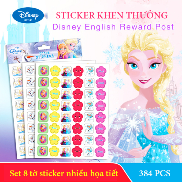 Sticker khen thưởng, Sticker cho bé set 8 tờ với 384 miếng dán nhiều họa tiết hoạt hình sinh động kèm slogan khích lệ khiến những giờ học thêm thú vị BBShine – ST011