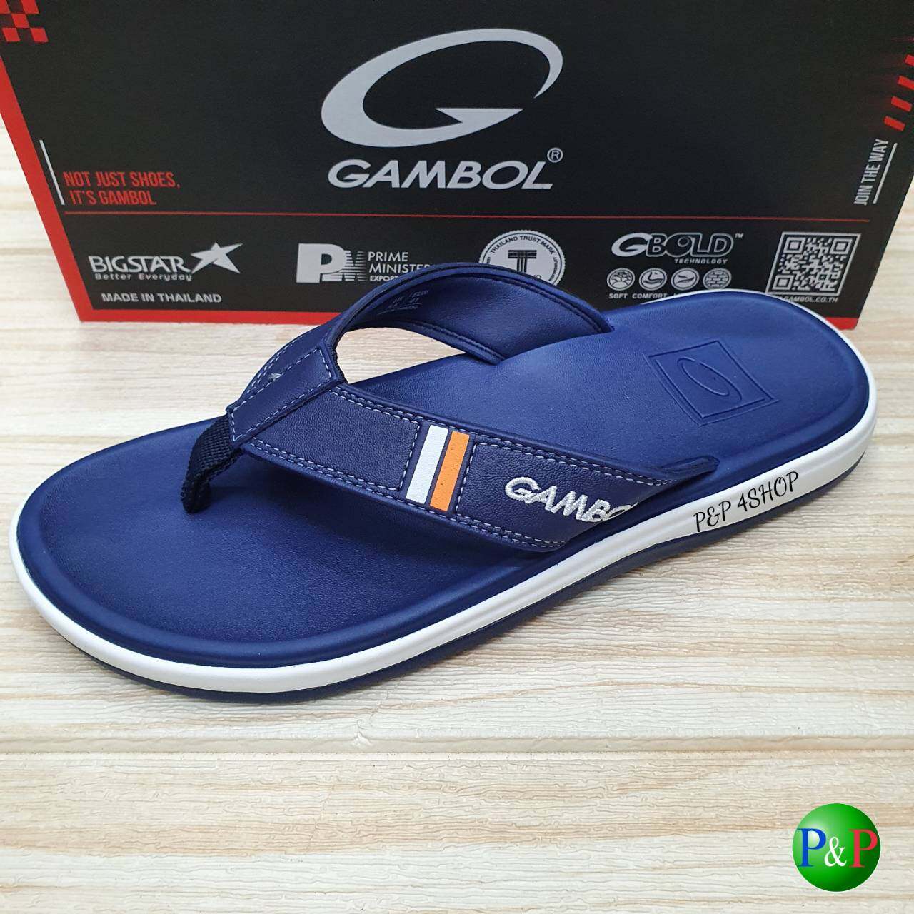 GAMBOL] Dép Kẹp Nam GW 41129 แท้จริง Gambol Thái Lan (Size40-44) 