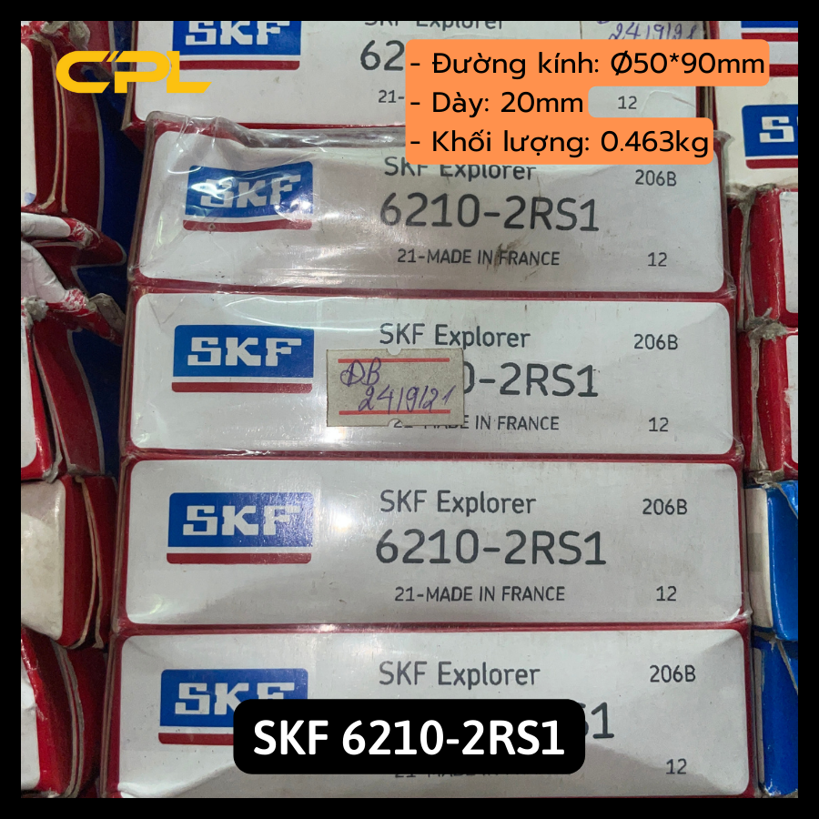 Vòng bi bạc đạn skf 6210 2rs1 - phụ tùng ô tô