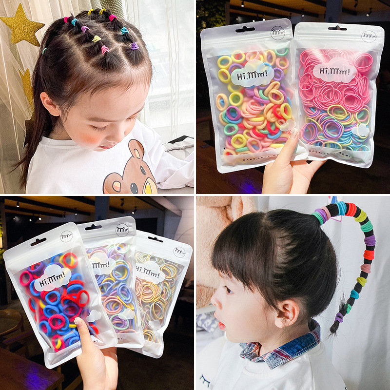 Set 100 dây chun buộc tóc dày dặn xinh xắn - UniLabel