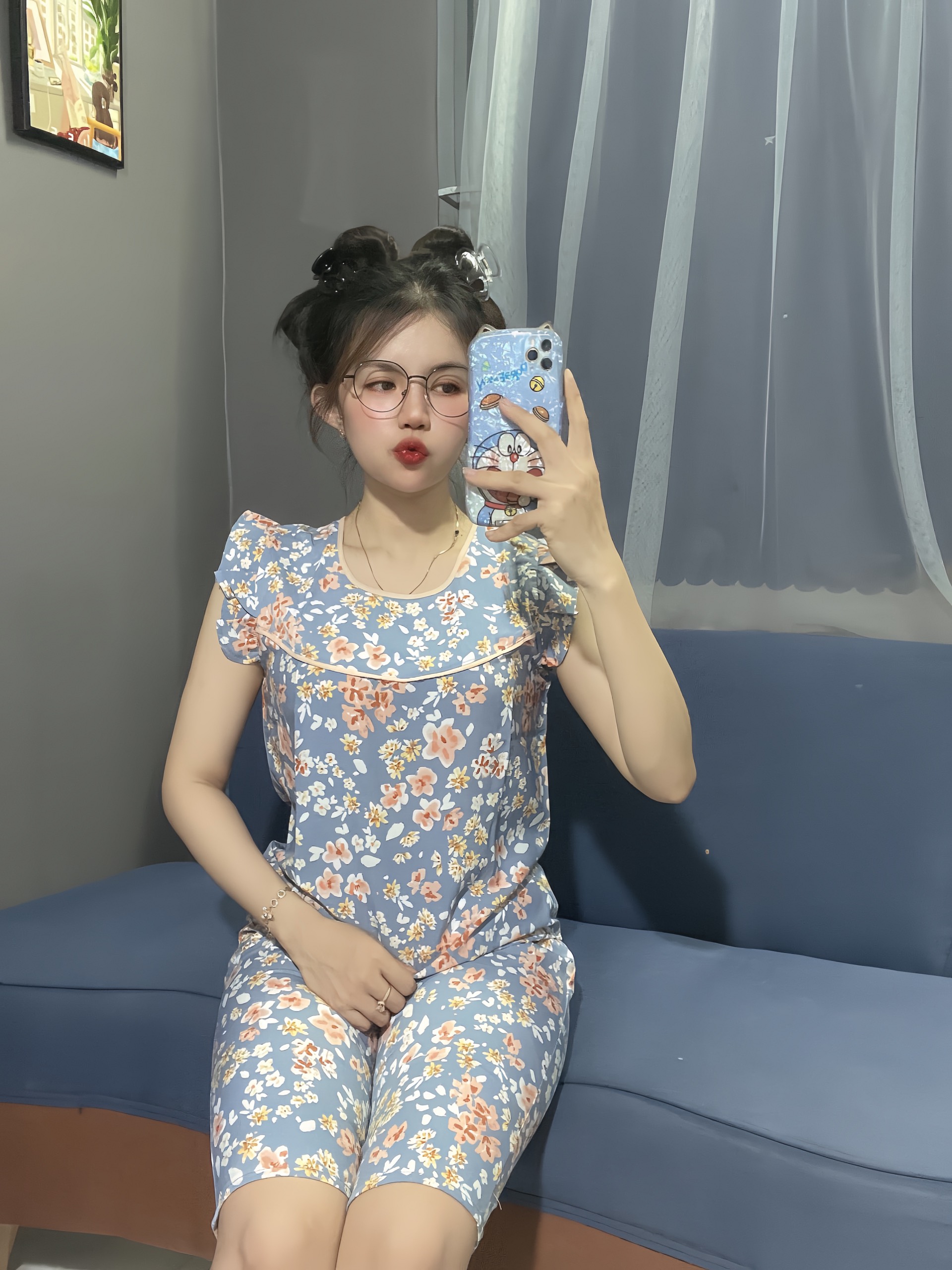 SET BỘ THỜI TRANG MẶC NHÀ VẢI LỤA MỀM MỊN SIZE 40-65KG