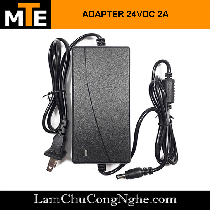 Nguồn adapter 24V 2A jack DC 5.5 x 2.1 mm