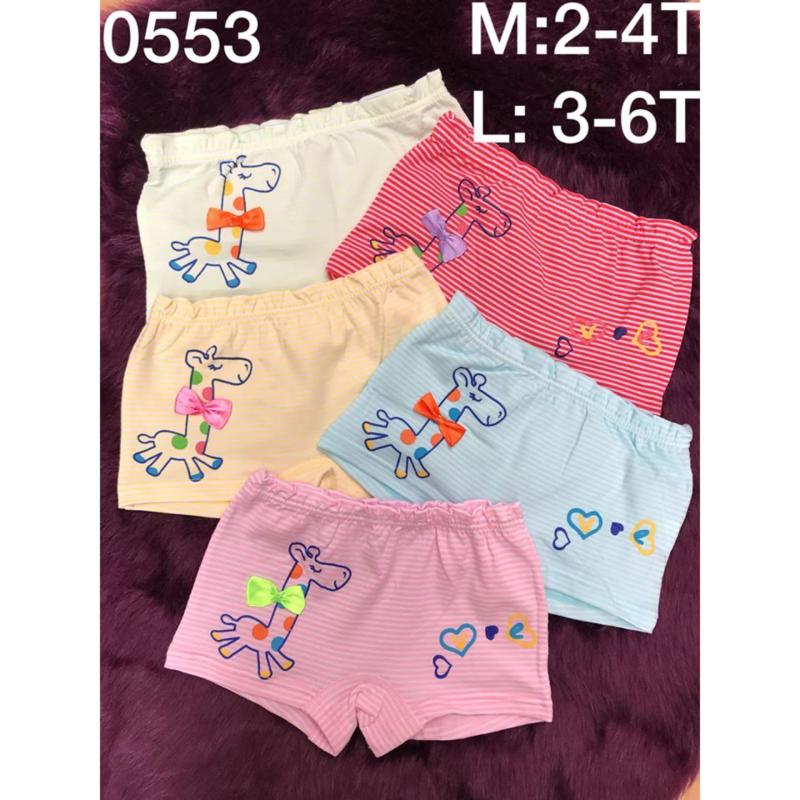 Nơi bán 03 quần lót đùi hươu kẻ bé gái cao cấp (2-10T) NK Quảng Châu