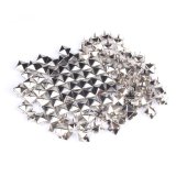 100Pcs Fashion 7mm DIY Spike Square Stud Rivet Punk Bag Belt Craft Silver - Intl
