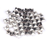 100Pcs Fashion 7mm DIY Spike Square Stud Rivet Punk Bag Belt Craft Silver - Intl