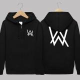 áo khoác mũ thu đông thời trang nam nữ alan walker (đen)