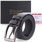 TH4138 - Dây nịt nam  bát gài bản lớn màu đen
