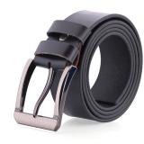 TH4138 - Dây nịt nam  bát gài bản lớn màu đen