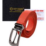 Th5126 - thắt lưng nữ da thật màu cam