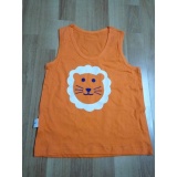 Áo ba lỗ, cotton cho bé trai 5 tuổi (màu cam)