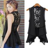 Aó cardigan chiffon (trắng)