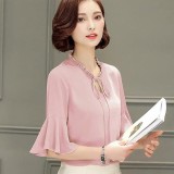[HCM]Aó công sở cổ nhún cột nơ đủ màu