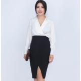 Aó công sở cổ vest tay dài
